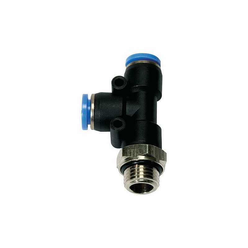 Cuple rapide push-in polimer T filet exterior lateral