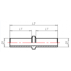 Cuple rapide push-in polimer dublu conector