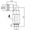 Cuple rapide push-in polimer ''L" extins filet exterior