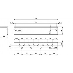 Element montaj pentru fixarea elementelor logice