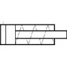 Cilindri pneumatici ISO 6432 M21S1, nemagnetici, simplu efect, arc revenire neamortizat