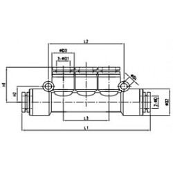 Cuple rapide push-in polimer multi-T