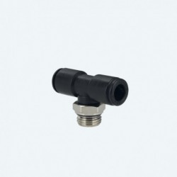 Cuple rapide push-in polimer T filet exterior central