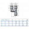 Cupla rapida push-in metalic ''Y'' rotativ