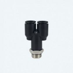 Cuple rapide push-in polimer ''Y'' cu filet exterior