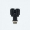 Cuple rapide push-in polimer ''Y'' cu filet exterior