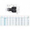 Cuple rapide push-in polimer ''Y'' cu filet exterior