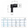 Cuple rapide push-in polimer L conector