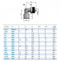 Racord push-on L filet exterior