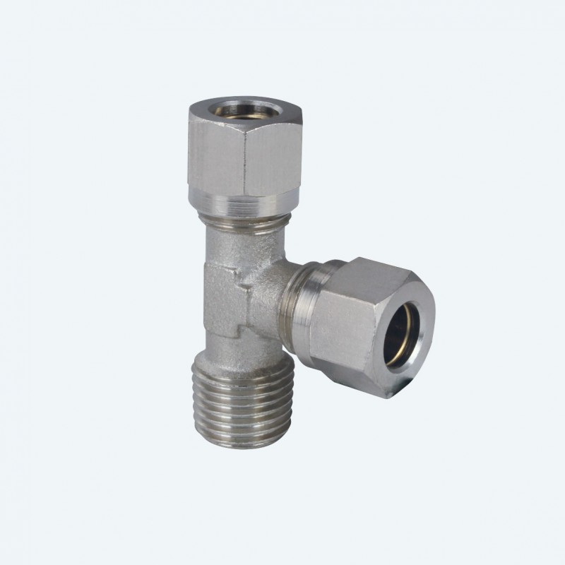 Racord compresiune  tip T filet exterior lateral