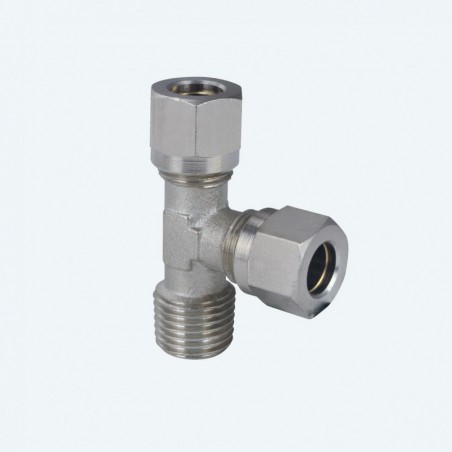 Racord compresiune  tip T filet exterior lateral