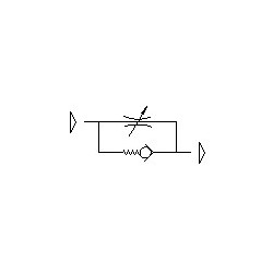 Regulator flux din polimer unidirectional