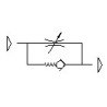 Regulator flux din polimer unidirectional