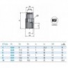 Cuple rapide push-in alama nichelata dretpe fil. int. FPM
