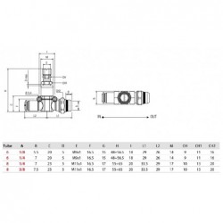 Regulator presiune polimer
