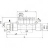 Cuple rapide push-in polimer multi-T filet exterior