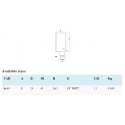 Manometru radial D40 Carcasa Metalica