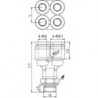 Cuple rapide push-in polimer multi Y cu filet exterior
