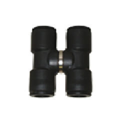 Cuple rapide push-in polimer cruce rotativa