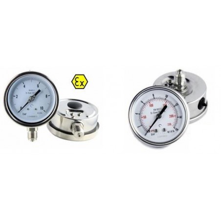 Manometru complet Inox pentru Abur