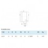 Manometru radial D100  filet G1/2 corp Inox-Glicerina