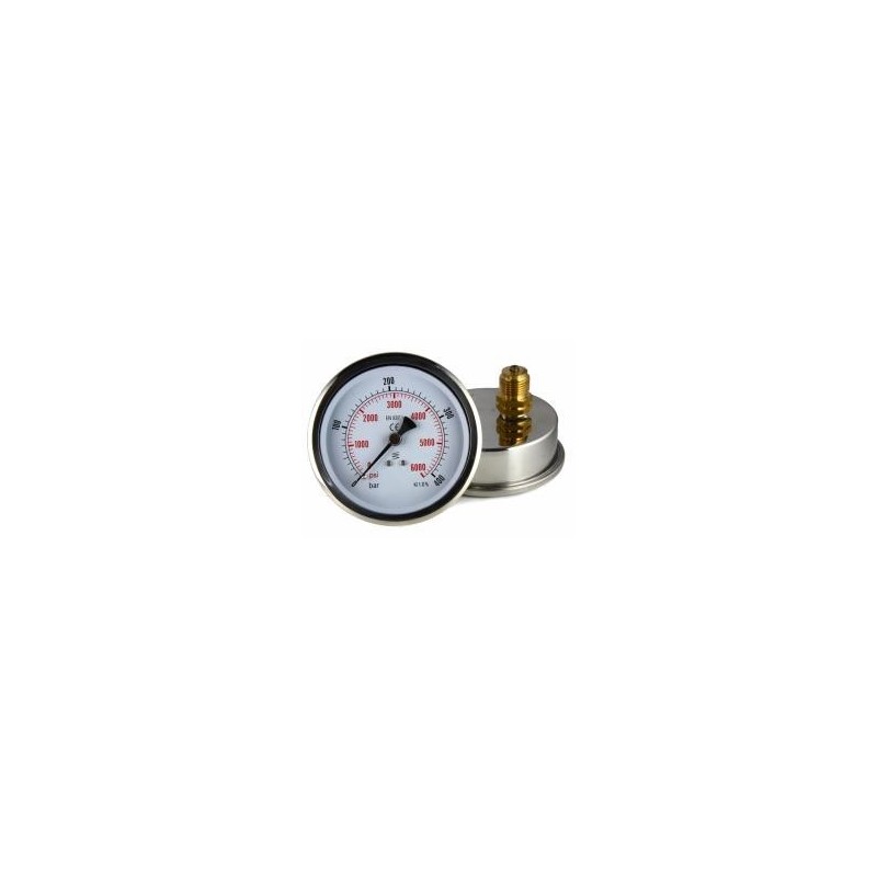 Manometru posterior D100 filet G1/2 carcasa Inox-Glicerina