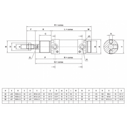 Cilindri pneumatici rotunzi, dublu efect, magnetic, neamortizat