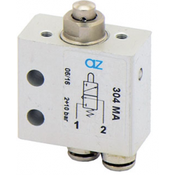 Microventil 3/2 NC - 304 MA push-in tub  Ø4 cu tija