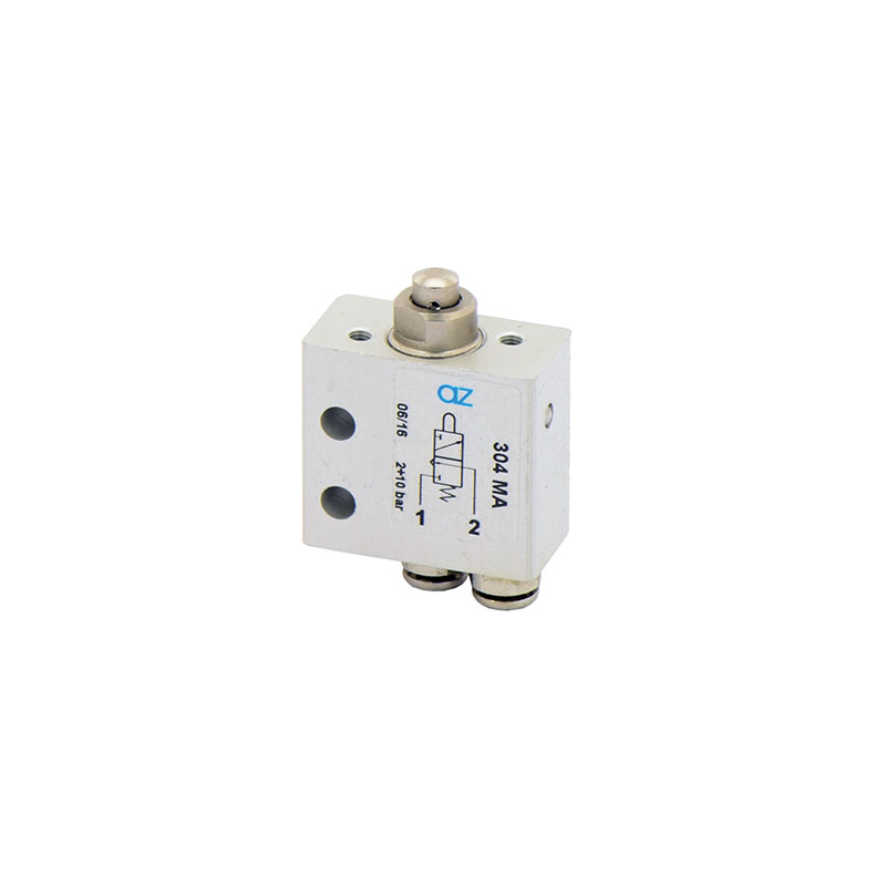 Microventil 3/2 NC - 304 MA push-in tub  Ø4 cu tija