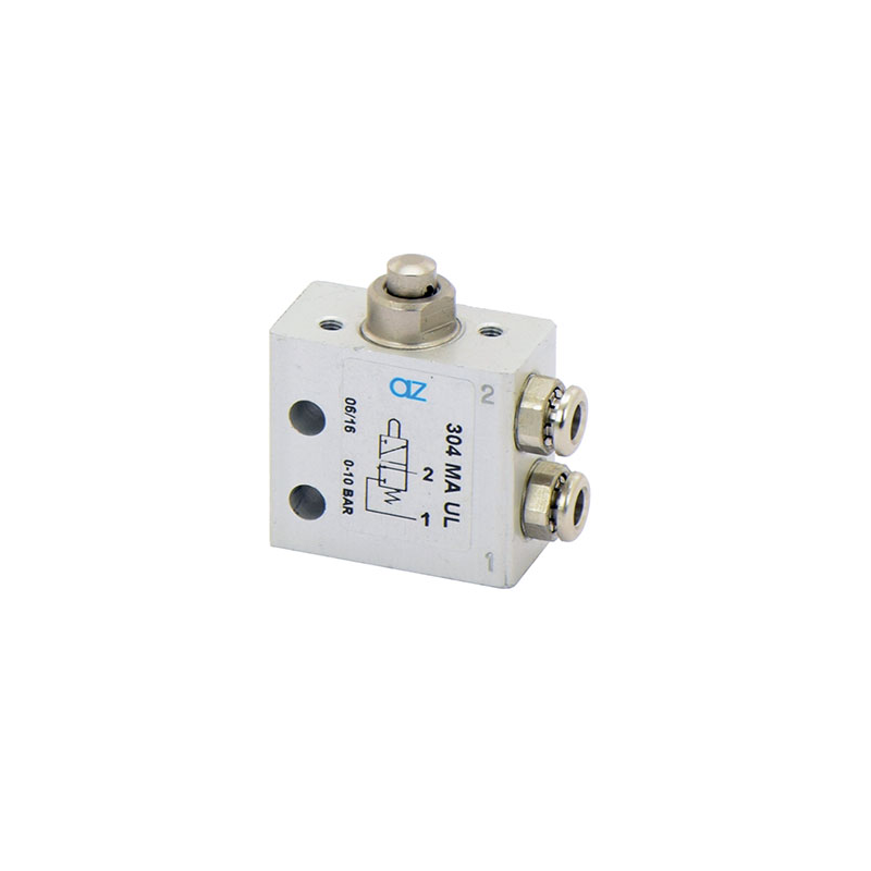 Microventil 3/2 NC - 304 MA UL  push-in tub  Ø4 cu tija