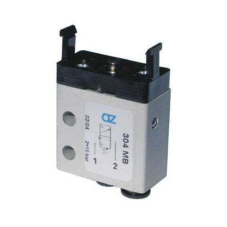 Microventil 3/2 NC - 304 MB push-in tub  Ø4