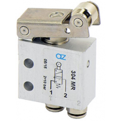 Microventil 3/2 NC - 304 MR  levier rola , push-in tub  Ø4