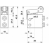 Microventil 3/2 NC - 304 MR UL  levier rola , push-in tub  Ø4