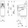 Microventil 3/2 NC - 304 MS cu levier unidirectional , push-in tub  Ø4