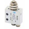 Microventil 3/2 NC - 304 MV prindere panou , push-in tub  Ø4 , cu tija