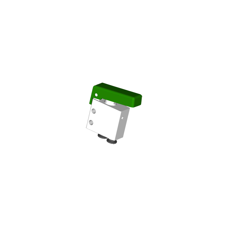 Microventil 3/2 NC - 304 MGV push-in tub  Ø4 cu parghie verde