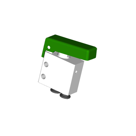 Microventil 3/2 NC - 304 MGV push-in tub  Ø4 cu parghie verde