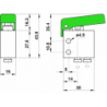 Microventil 3/2 NC - 304 MGV push-in tub  Ø4 cu parghie verde