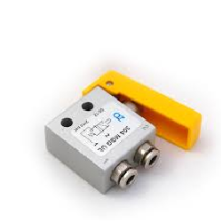 Microventil 3/2 NC - 304 MGG UL push-in tub Ø4 cu parghie galbena