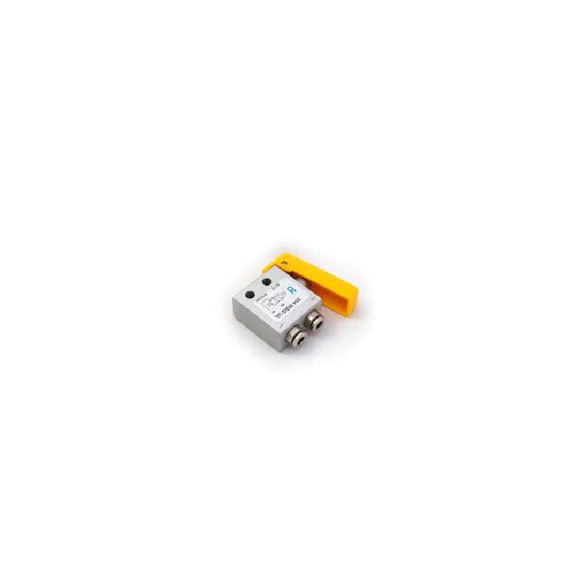 Microventil 3/2 NC - 304 MGG UL push-in tub Ø4 cu parghie galbena