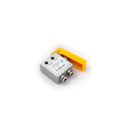 Microventil 3/2 NC - 304 MGG UL push-in tub Ø4 cu parghie galbena