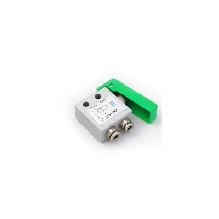 Microventil 3/2 NC - 304 MGV UL push-in tub Ø4 cu parghie verde