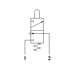 Microventil 3/2 NC - 305 MA filet M5 cu tija