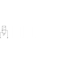 Microventil 3/2 NC - 305 MB filet M5