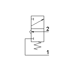 Microventil 3/2 NC - 305 MB UL filet M5