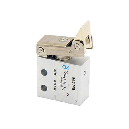 Microventil 3/2 NC - 305 MS cu levier unidirectional , filet M5