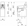 Microventil 3/2 NC - 305 MS cu levier unidirectional , filet M5