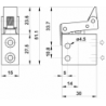 Microventil 3/2 NC - 305 MS UL cu levier unidirectional , filet M5