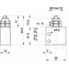 Microventil 3/2 NC - 305 MV cu prindere panou , filet M5 , cu tija