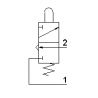 Microventil 3/2 NC - 305 MV UL cu prindere panou , filet M5 , cu tija